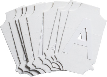 Picture of Brady Quik-Align White Outdoor Vinyl 5040-A Letter Label (Main product image)