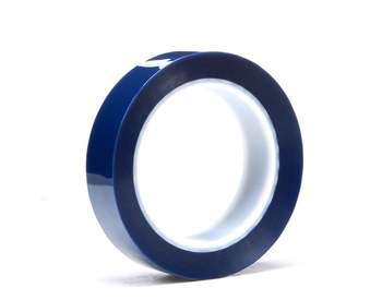 3M 8991 Blue Polyester Masking Tape - 0.75 in Width x 72 yd Length