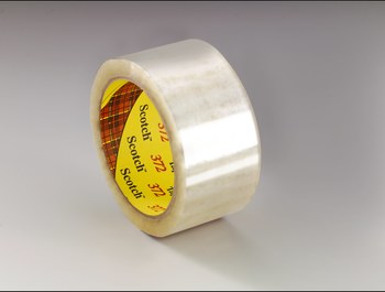 3M Scotch 372 Clear Box Sealing Tape - 48 mm Width x 1500 m Length - 2.2 mil Thick - 72357