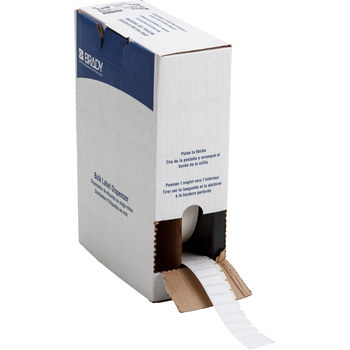 Picture of Brady White Polyester Thermal Transfer BM71-16-423 Die-Cut Thermal Transfer Printer Label Roll (Main product image)