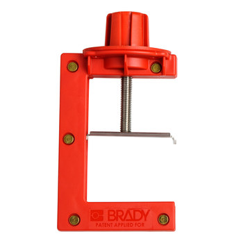 Picture of Brady Red Nylon Butterfly Valve Lockout (Main product image)