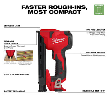 Milwaukee M12 Cable Stapler 2448-20 - 4.6 lb