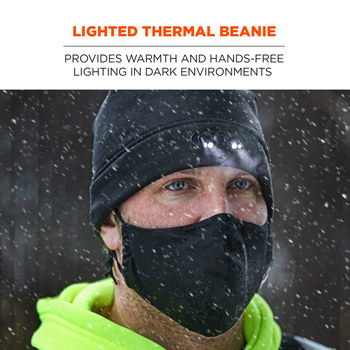 Ergodyne Black Universal Fleece Cold Weather Head Liner - 720476-16803
