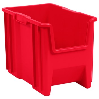 Picture of Akro-Mils 13014 Stak-N-Store 75 lb Red Industrial Grade Polymer Stacking Storage Bin (Main product image)