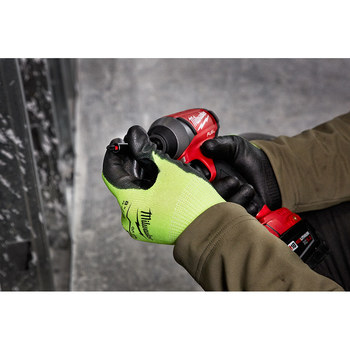 Milwaukee SMARTWIPE High Visibility Yellow Small Polyurethane Cut-Resistant Glove - ANSI Cut Level 2 Cut Resistance - 48-73-8920B