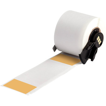 Picture of Brady Clear / Orange Self-Extinguishing, Self-Laminating Vinyl Thermal Transfer PTL-33-427-OR Die-Cut Thermal Transfer Printer Label Roll (Main product image)