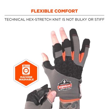 Ergodyne ProFlex Tena-Grip 720 Work Gloves 17116, Size 2XL, EVA