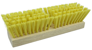 Weiler Green Works 423 Scrub Brush - Recycled Plastic - 10 in - Yellow - 42371