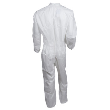 Ansell KleenGuard Chemical-Resistant Coveralls A45 41486 - Size XL - White