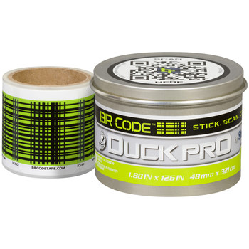 Shurtape Duck Pro BR Code 105638 Permanent Scannable Label - 1.88 in - Permanent Acrylic - Green - SHURTAPE 105638