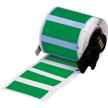 Picture of Brady PermaSleeve Green Polyolefin Thermal Transfer M6-375-175-342-GR Heat Shrink Wire & Cable Labels (Main product image)
