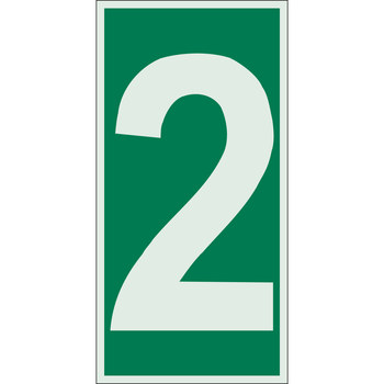 Picture of Brady Bradyglo B-324 Polyester Rectangle Green IMO Evaluation Number Sign part number 59301 (Main product image)