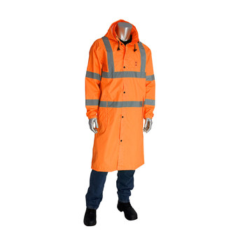 PIP Viz Rain Coat 353-1048-OR/5X, Size 5XL, Orange