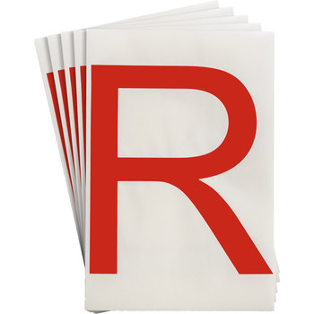 Picture of Brady Toughstripe Red Indoor Polyester 121795 Letter Label (Main product image)