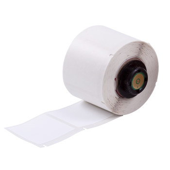 Picture of Brady White Polyester Thermal Transfer PTL-32-489 Die-Cut Thermal Transfer Printer Label Roll (Main product image)