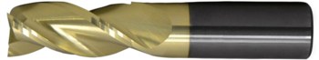 Cleveland - 1/2 in Dia. High Performance Carbide End Mill - 3 Flute - 6 in Length - C72361