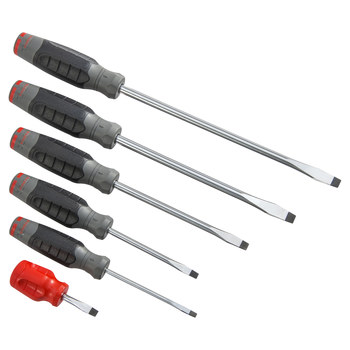 Proto DuraTek Slotted J1206SRF DuraTek™ 6 Piece Slotted Screwdriver Set - 08193