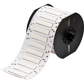 Picture of Brady White Heat-Shrinkable Polyolefin Thermal Transfer B33-250-2-7642 Die-Cut Thermal Transfer Printer Sleeve (Main product image)