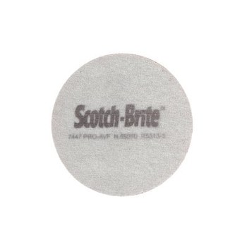 3M Scotch-Brite Hookit 7447 Pro Non-Woven A/O Aluminum Oxide AO Maroon Hook & Loop Disc - Very Fine - 6 in Diameter - 65070