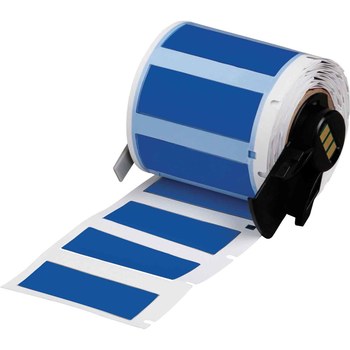 Picture of Brady PermaSleeve Blue Polyolefin Thermal Transfer M6-375-175-342-BL Heat Shrink Wire & Cable Labels (Main product image)