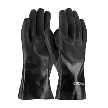 PIP ProCoat Chemical-Resistant Gloves 58-8130DD, Size Universal, Black ...