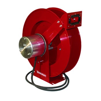 Reelcraft Industries WC80001 Arc Weld Cable Reel, 90V, 400 Amps, Spring  Drive, Steel, Red