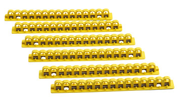 Picture of Brady EZ Panel Loc Yellow Lock Rail (Main product image)
