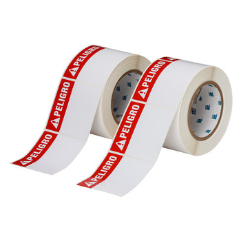 Picture of Brady White Polyester Thermal Transfer THTEL-184-483-1-PE Die-Cut Thermal Transfer Printer Label Roll (Main product image)