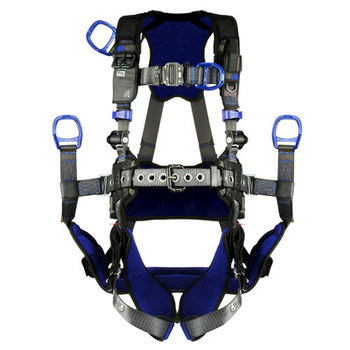 Picture of DBI-SALA ExoFit X300 1113292 Gray Large Construction-Style Back, Hip, Leg, Suspension Seat Padding Body Harness (Main product image)