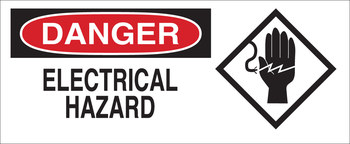 Picture of Brady B-120 Fiberglass Reinforced Polyester Rectangle White English Electrical Safety Sign part number 69192 (Main product image)