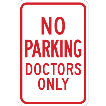 Picture of Brady B-555 Aluminum Rectangle White English Parking Restriction, Permission & Information Sign part number 124308 (Main product image)