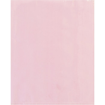 Pink Anti-Static Flat Poly Bag - 12 in x 12 in - 6 mil Thick - 10519