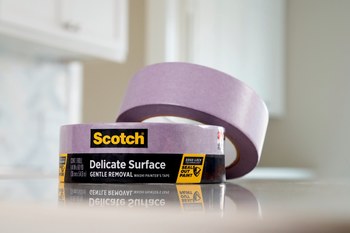 3M Scotch 2080EL-24E Delicate Surface Purple Painter's Tape - 24 mm Width x 60 yd Length