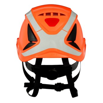 3M SecureFit Safety Helmet X5007VX-ANSI Orange-Vented-Reflective