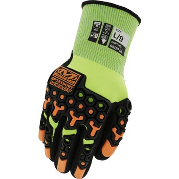 Mechanix Wear SpeedKnit M-Pact Hi-Viz Work Gloves S5DP-91-007
