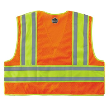 Ergodyne Glowear High-Visibility Vest 8245PSV 23385 - Size Large/XL - High-Visibility Orange