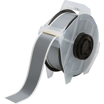 Picture of Brady Gray Indoor / Outdoor Vinyl Thermal Transfer 113145 Continuous Thermal Transfer Printer Label Roll (Main product image)
