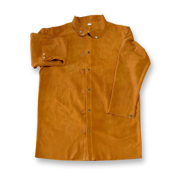 Picture of Chicago Protective Apparel Brown Medium Leather Work Jacket (Main product image)