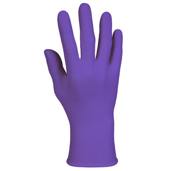 Kimtech Purple Small Disposable Gloves - Medical Exam Grade - 9 in Length - Rough Finish - 6 mil Thick - 55081