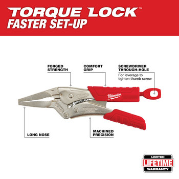Milwaukee TORQUE LOCK 48-22-3406 Locking Pliers - Alloy Steel - 32503