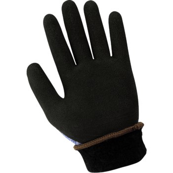 Global Glove Vise Gripster C.I.A. Blue and White Multi-Hazard Gloves - Rubber Latex Palm Coating - Brushed Acrylic Terry Cloth Insulation - Smooth Finish - CIA317INT