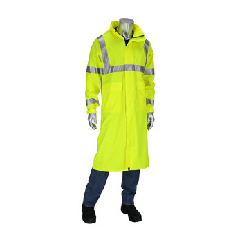 PIP Falcon Rain Coat 355 2505AR LY 5X Size 5XL Hi Vis Lime Yellow RSHughes