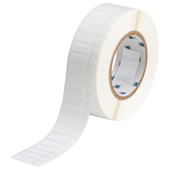 Picture of Brady White Nylon Thermal Transfer THT-163-499-3 Die-Cut Thermal Transfer Printer Label Roll (Main product image)