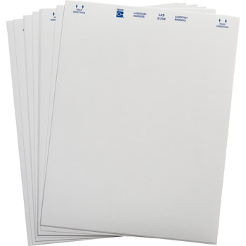 Picture of Brady Lasertab White Paper Laser LAT-5-759-10 Laser Printable Label (Main product image)