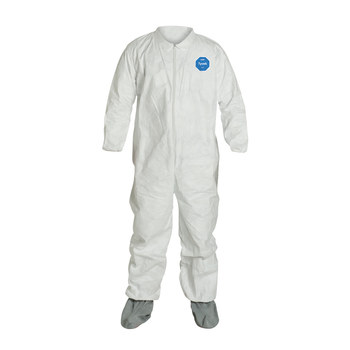 Dupont Tyvek Chemical-Resistant Coveralls 400 TY121SWHLG0025NS - Size Large - White