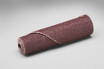 3M 341D Straight Aluminum Oxide Cartridge Roll - P240 Grit - X Weight - 1 1/2 in Length - 3/8 in Diameter - 1/8 in Center Hole - 97018