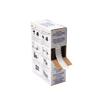Picture of Brady White Polyester Thermal Transfer BPTL-16-423 Die-Cut Thermal Transfer Printer Label Roll (Main product image)