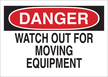 Picture of Brady B-401 Polystyrene Rectangle White English Equipment Safety Sign part number 23047 (Main product image)