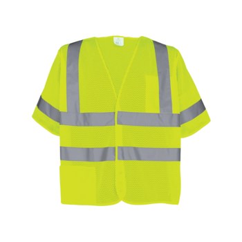 Global Glove FrogWear High-Visibility Vest GLO-011BA GLO-011BA-L - Size Large - HV Yellow/Green - 02197