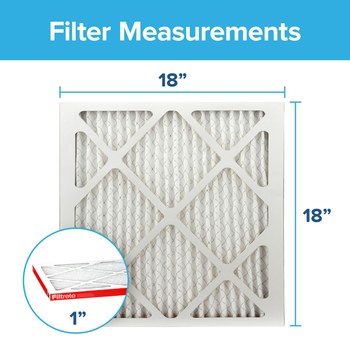 3M Filtrete Allergen Defense 18 in x 18 in x 1 in 9817-4 MERV 11, 1000 MPR Air Filter - 09817